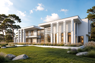 Projekt domu LK&1327 - z pełnym piętrem dom o powierzchni 405,95 m², dach płaski - ujęcie 3
