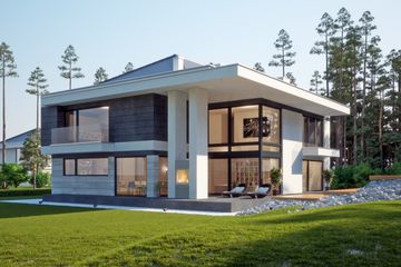 Projekt domu LK&1326 - z pełnym piętrem dom o powierzchni 243,88 m², dach kopertowy - ujęcie 3