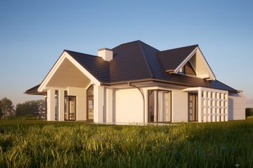 Projekt domu LK&1322 - parterowy z poddaszem dom o powierzchni 169,97 m², dach kopertowy - ujęcie 6