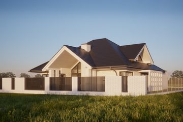 Projekt domu LK&1322 - parterowy z poddaszem dom o powierzchni 169,97 m², dach kopertowy - ujęcie 11