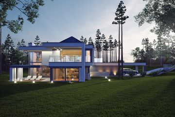 Projekt domu LK&1321 - z pełnym piętrem dom o powierzchni 308,78 m², dach kopertowy - ujęcie 2