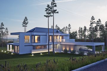 Projekt domu LK&1321 - z pełnym piętrem dom o powierzchni 308,78 m², dach kopertowy - ujęcie 3