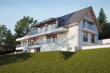 Projekt domu LK&1318 - parterowy z poddaszem dom o powierzchni 273,49 m², dach dwuspadowy - ujęcie 2