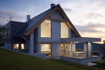 Projekt domu LK&1318 - parterowy z poddaszem dom o powierzchni 273,49 m², dach dwuspadowy - ujęcie 4