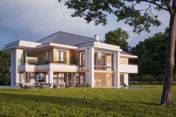 Projekt domu LK&1312 - z pełnym piętrem dom o powierzchni 451,40 m², dach kopertowy - ujęcie 5