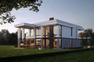 Projekt domu LK&1308 - z pełnym piętrem dom o powierzchni 227,85 m², dach kopertowy - ujęcie 5