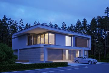 Projekt domu LK&1305 - z pełnym piętrem dom o powierzchni 243,88 m², dach kopertowy - ujęcie 2