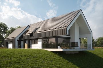 Projekt domu LK&1302 - parterowy z poddaszem dom o powierzchni 174,14 m², dach dwuspadowy - ujęcie 3