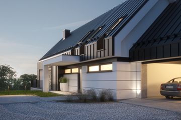 Projekt domu LK&1302 - parterowy z poddaszem dom o powierzchni 174,14 m², dach dwuspadowy - ujęcie 6