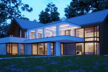 Projekt domu LK&1301 - parterowy z poddaszem dom o powierzchni 374,89 m², dach wielospadowy - ujęcie 3