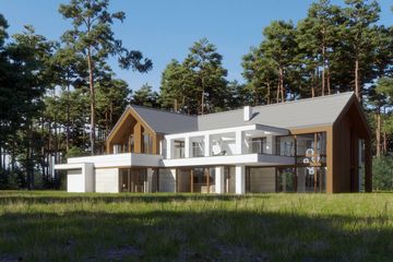 Projekt domu LK&1301 - parterowy z poddaszem dom o powierzchni 374,89 m², dach wielospadowy - ujęcie 4