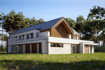 Projekt domu LK&1301 - parterowy z poddaszem dom o powierzchni 374,89 m², dach wielospadowy - ujęcie 7