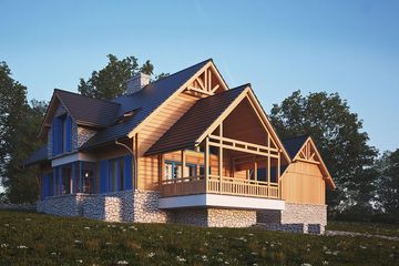 Projekt domu LK&1297 - parterowy z poddaszem dom o powierzchni 150,87 m², dach dwuspadowy - ujęcie 7
