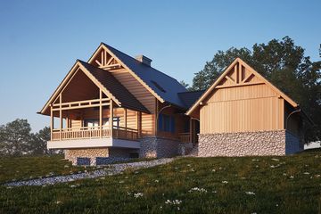 Projekt domu LK&1297 - parterowy z poddaszem dom o powierzchni 150,87 m², dach dwuspadowy - ujęcie 8