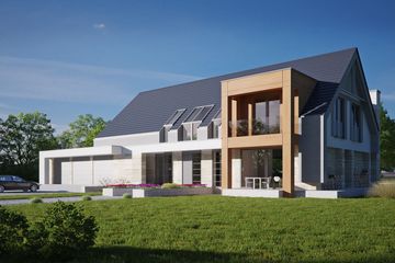 Projekt domu LK&1284 - parterowy z poddaszem dom o powierzchni 300,61 m², dach dwuspadowy - ujęcie 6