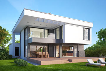 Projekt domu LK&1141 - z pełnym piętrem dom o powierzchni 184,13 m², dach kopertowy, koszt budowy 580 000 zł - ujęcie frontu