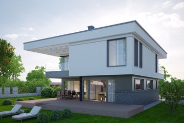 Projekt domu LK&1141 - z pełnym piętrem dom o powierzchni 184,13 m², dach kopertowy - ujęcie 3