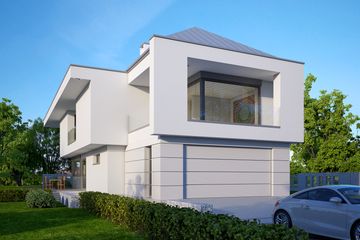 Projekt domu LK&1137 - z pełnym piętrem dom o powierzchni 187,18 m², dach kopertowy - ujęcie 2