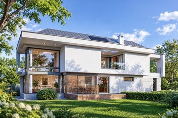Projekt domu LK&1137 - z pełnym piętrem dom o powierzchni 187,18 m², dach kopertowy - ujęcie 2