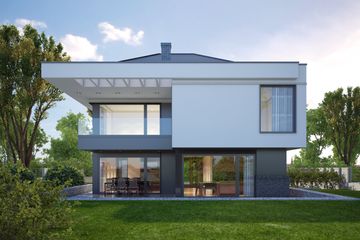 Projekt domu LK&1136 - z pełnym piętrem dom o powierzchni 181,96 m², dach kopertowy - ujęcie 2