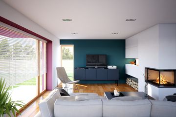 Projekt domu LK&1128 - parterowy z poddaszem dom o powierzchni 123,88 m², dach dwuspadowy - ujęcie 5