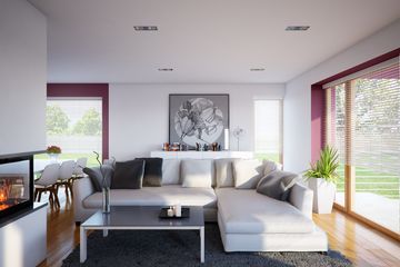 Projekt domu LK&1128 - parterowy z poddaszem dom o powierzchni 123,88 m², dach dwuspadowy - ujęcie 6