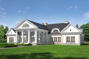 Projekt domu LK&1126 - parterowy z poddaszem dom o powierzchni 567,23 m², dach wielospadowy - ujęcie 4