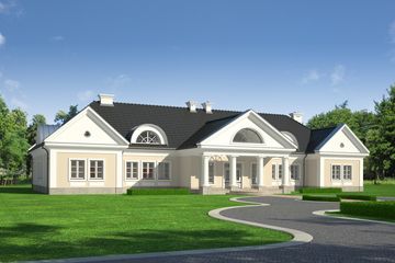 Projekt domu LK&1126 - parterowy z poddaszem dom o powierzchni 567,23 m², dach wielospadowy - ujęcie 5