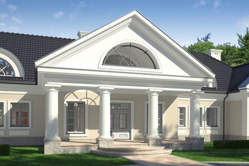 Projekt domu LK&1126 - parterowy z poddaszem dom o powierzchni 567,23 m², dach wielospadowy - ujęcie 6