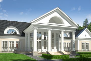 Projekt domu LK&1126 - parterowy z poddaszem dom o powierzchni 567,23 m², dach wielospadowy - ujęcie 7