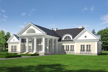 Projekt domu LK&1126 - parterowy z poddaszem dom o powierzchni 567,23 m², dach wielospadowy - ujęcie 8