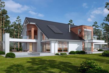Projekt domu LK&1123 - parterowy z poddaszem dom o powierzchni 303,97 m², dach dwuspadowy - ujęcie 4