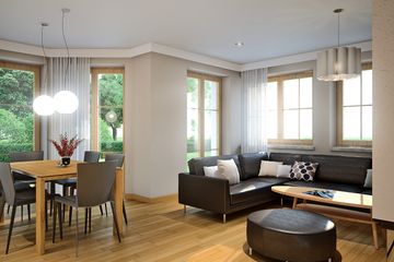 Projekt domu LK&1122 - parterowy z poddaszem dom o powierzchni 132,91 m², dach dwuspadowy - ujęcie 4