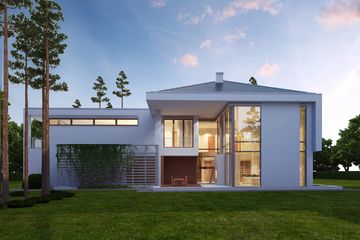 Projekt domu LK&1121 - z pełnym piętrem dom o powierzchni 286,18 m², dach kopertowy - ujęcie 3
