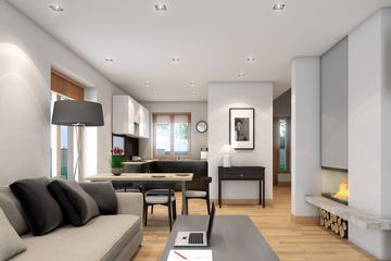 Projekt domu LK&1119 - parterowy z poddaszem dom o powierzchni 116,89 m², dach dwuspadowy - ujęcie 5
