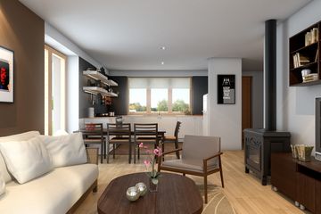 Projekt domu LK&1118 - parterowy z poddaszem dom o powierzchni 99,97 m², dach dwuspadowy - ujęcie 5