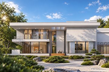 Projekt domu LK&1117 - z pełnym piętrem dom o powierzchni 351,07 m², dach płaski - ujęcie 3