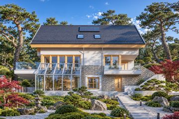 Projekt domu LK&1096 - parterowy z poddaszem dom o powierzchni 261,28 m², dach dwuspadowy - ujęcie 3