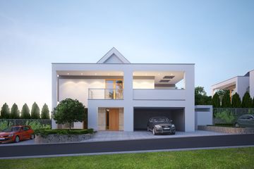 Projekt domu LK&1095 - z pełnym piętrem dom o powierzchni 180,72 m², dach dwuspadowy - ujęcie 3