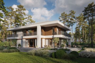  Projekt domu LK&1928 (LKP1000) - projekt domu z pełnym piętrem - Zdjęcie 4