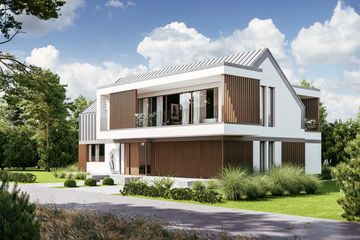  Projekt domu LK&1884 (LKP1008) - projekt domu z pełnym piętrem - Zdjęcie 4