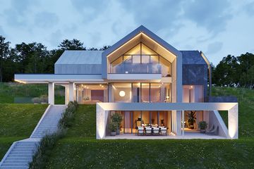  Projekt domu LK&1842 (LKP1015) - projekt domu z pełnym piętrem - Zdjęcie 1