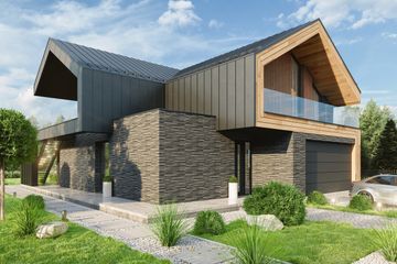  Projekt domu LK&1841 (LKP1016) - projekt domu z pełnym piętrem - Zdjęcie 2