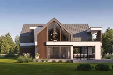  Projekt domu LK&1833 (LKP1018) - projekt domu parterowego z poddaszem - Zdjęcie 2