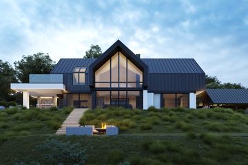  Projekt domu LK&1831 (LKP1019) - projekt domu parterowego z poddaszem - Zdjęcie 1