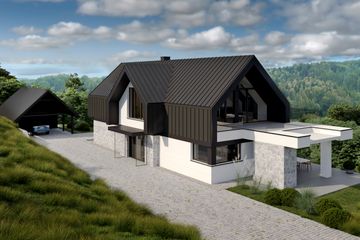  Projekt domu LK&1831 (LKP1019) - projekt domu parterowego z poddaszem - Zdjęcie 4