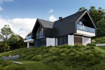  Projekt domu LK&1831 (LKP1019) - projekt domu parterowego z poddaszem - Zdjęcie 5