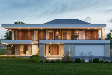  Projekt domu LK&1829 (LKP1020) - projekt domu z pełnym piętrem - Zdjęcie 1