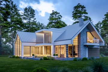  Projekt domu LK&1796 (LKP1042) - projekt domu parterowego z poddaszem - Zdjęcie 1