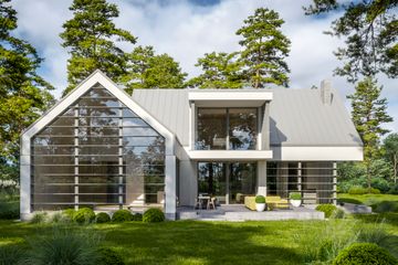  Projekt domu LK&1796 (LKP1042) - projekt domu parterowego z poddaszem - Zdjęcie 2